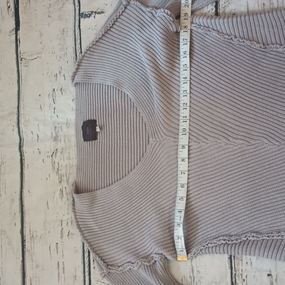 Laju Gray Inverted Seam Cotton Blend Sweater L - Picture 4 of 8